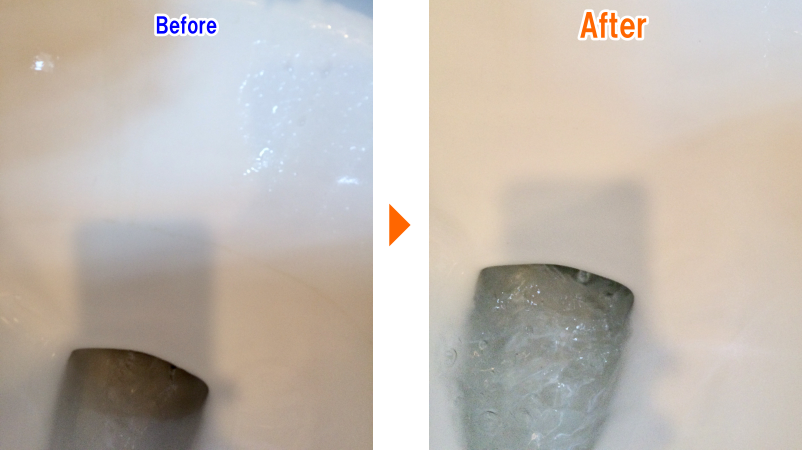 トイレの輪っか掃除Before-After